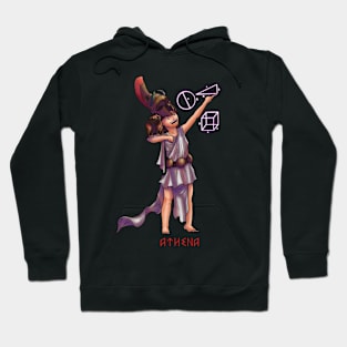 Athena - Goddess of Wisdom - Cartoon Art Hoodie